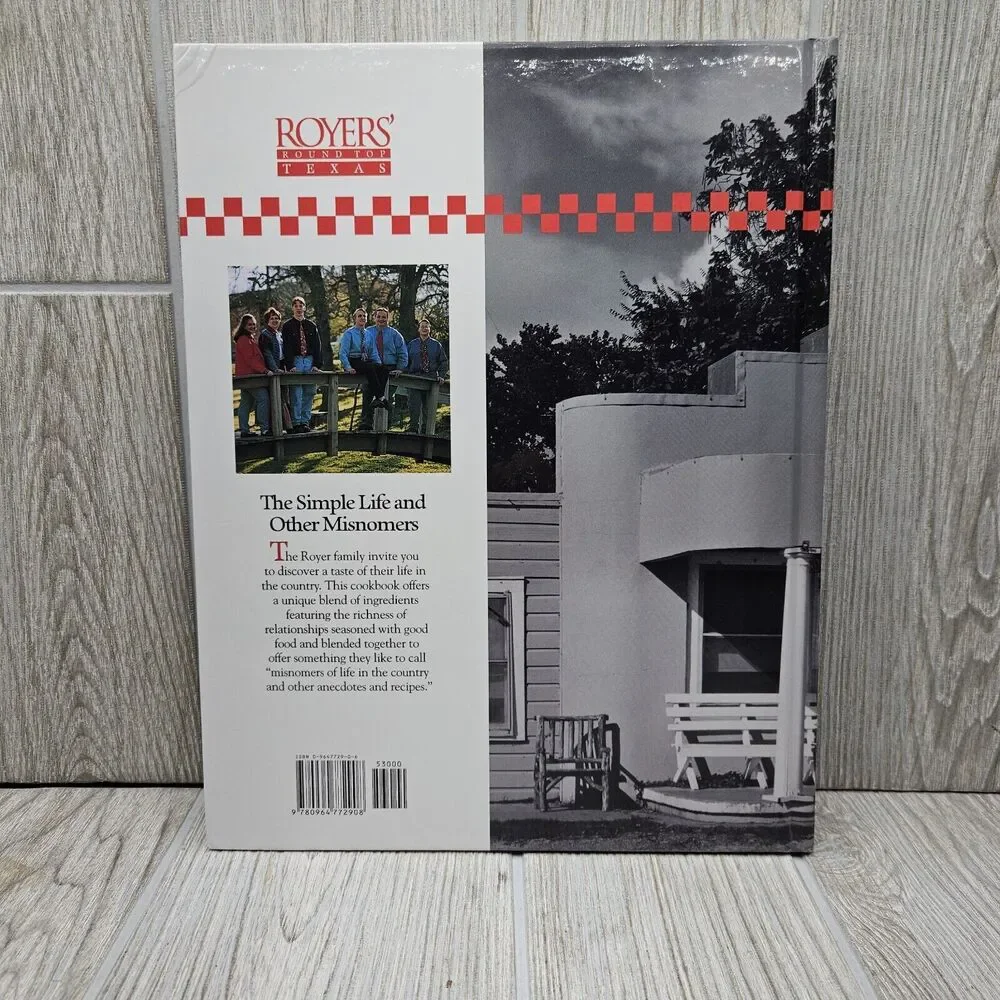 1995 Signed First‎ Edition Royers' Round Top Cafe Cookbook Karen & Bud Royer